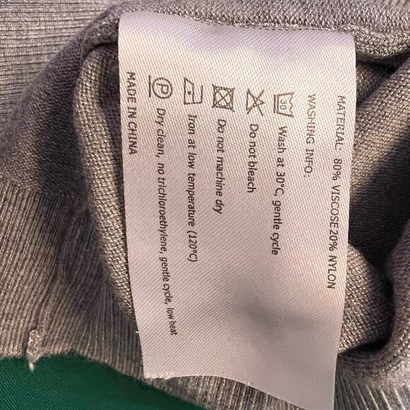 Grey Button Front Cardigan with Pockets Women's size XL - Picture 4 of 7